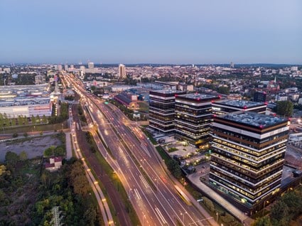 Silesia Business Park Evening View